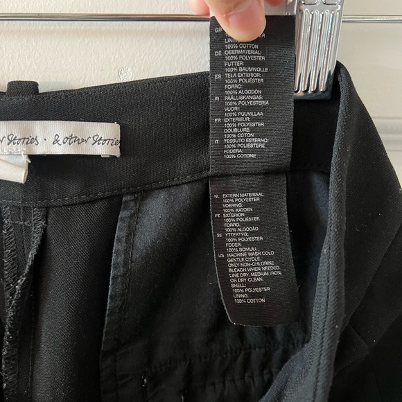 & Other Stories Black Pleated Trousers - Picture 7 of 7